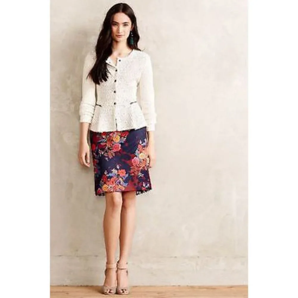 Anthropologie Quinn Lace New Pencil Skirt by Leifsdottir - 2